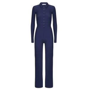 Peachy Den  June Jumpsuit In Blue Sz Small